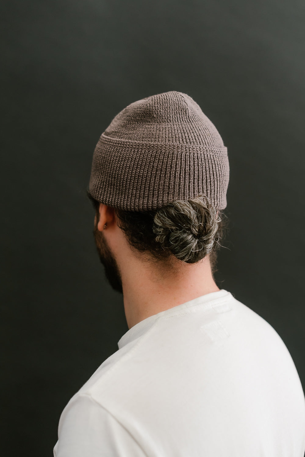 Wool Knit Watch Cap - Smoke