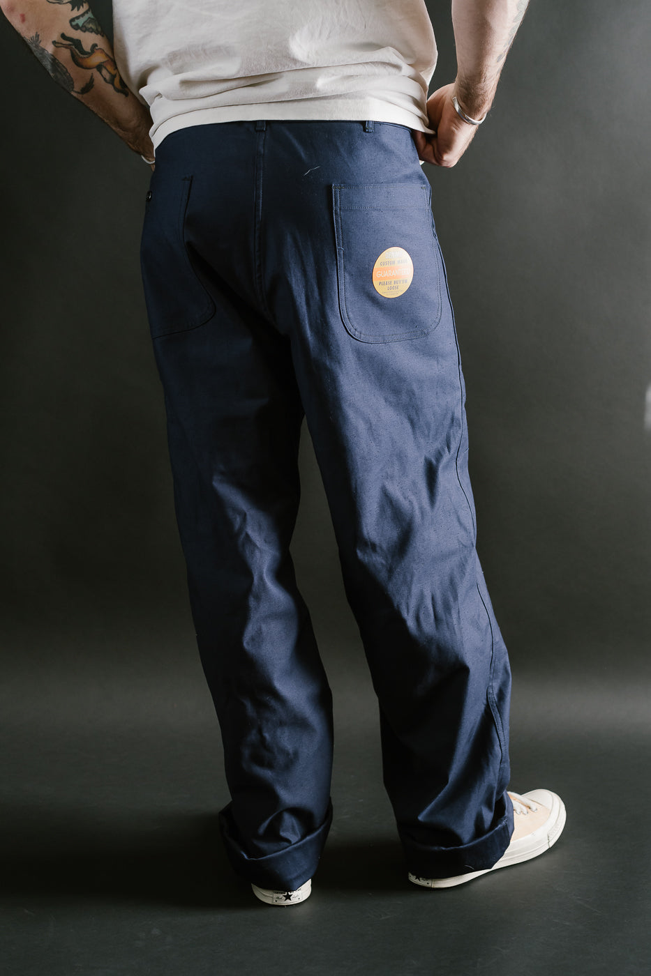 Lot 225 - Back Satin Baker Pants - Navy