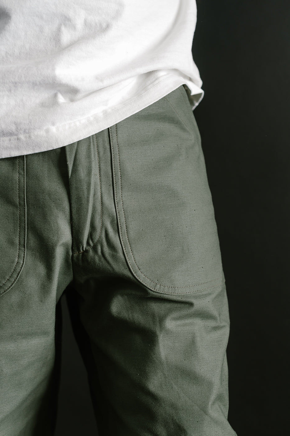 Lot 225 - Back Satin Baker Pants - OD Green