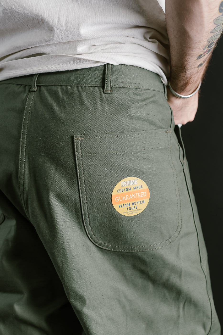 Lot 225 - Back Satin Baker Pants - OD Green