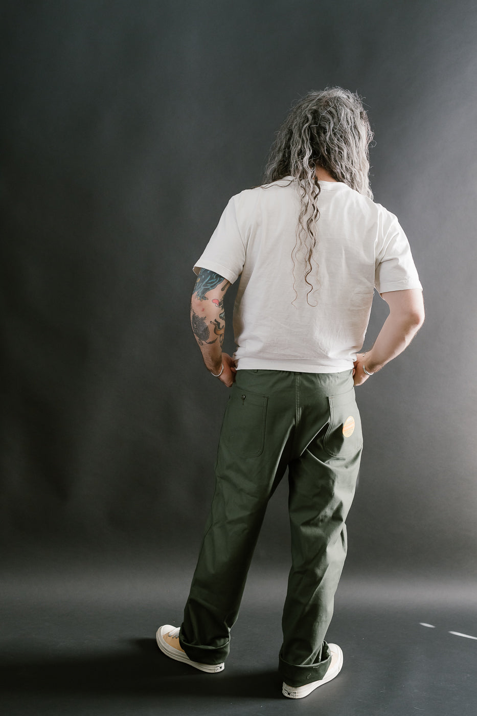 Lot 225 - Back Satin Baker Pants - OD Green