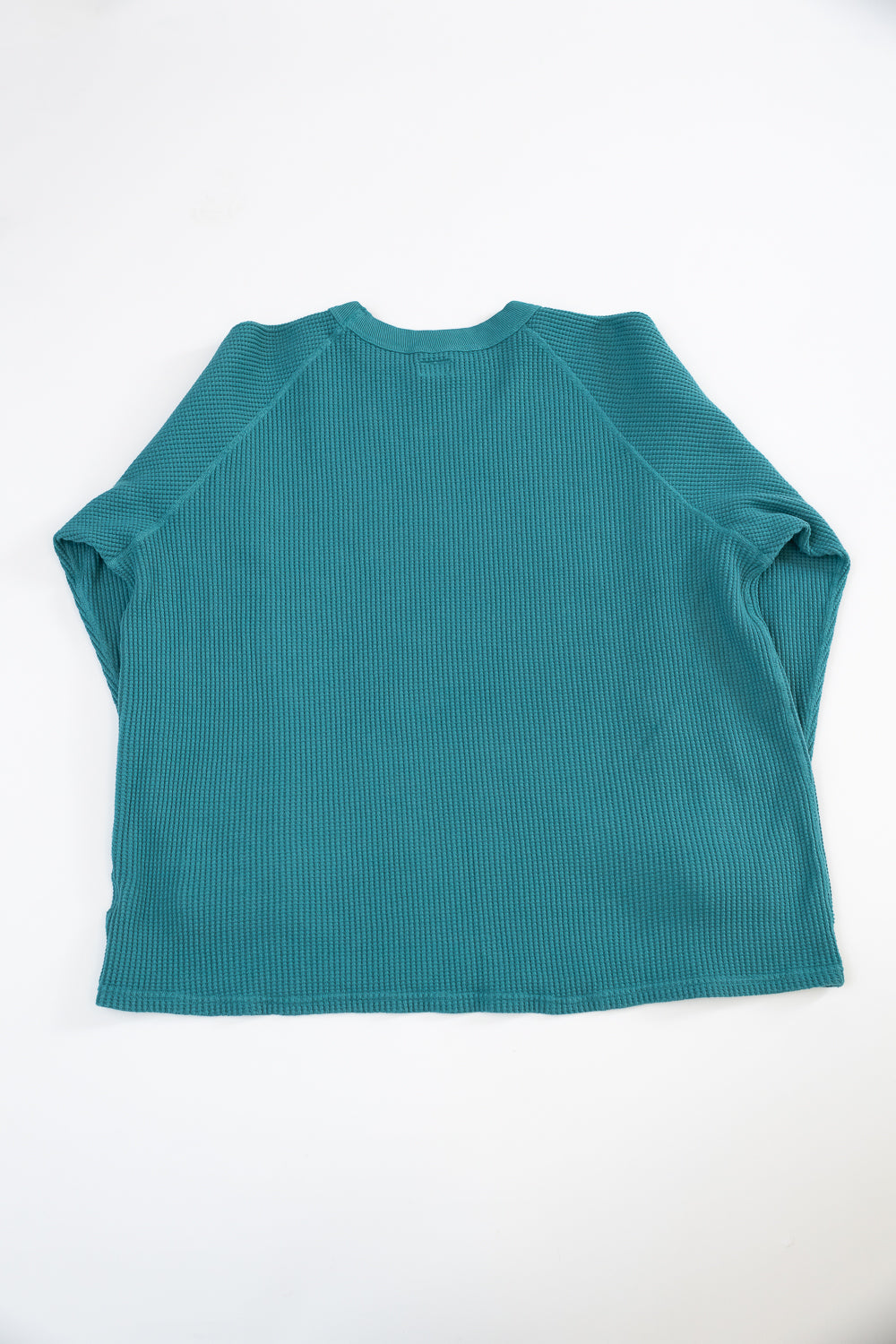 Heavy Waffle L/S Tee - Turquoise