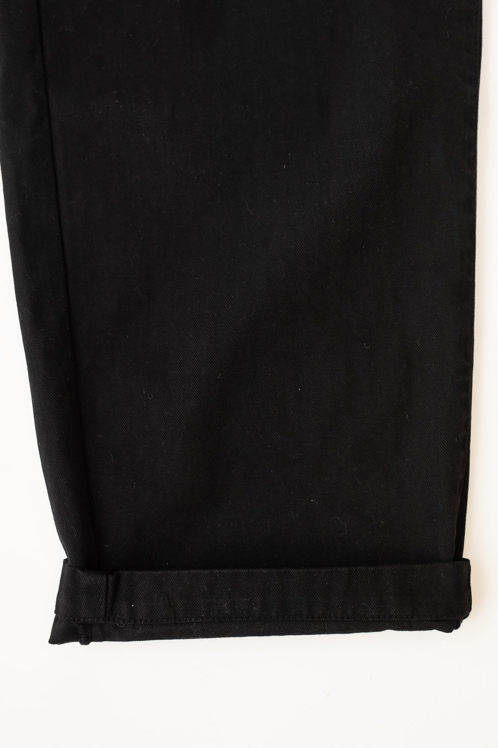 Gonz Pants Herringbone Cotton - Black