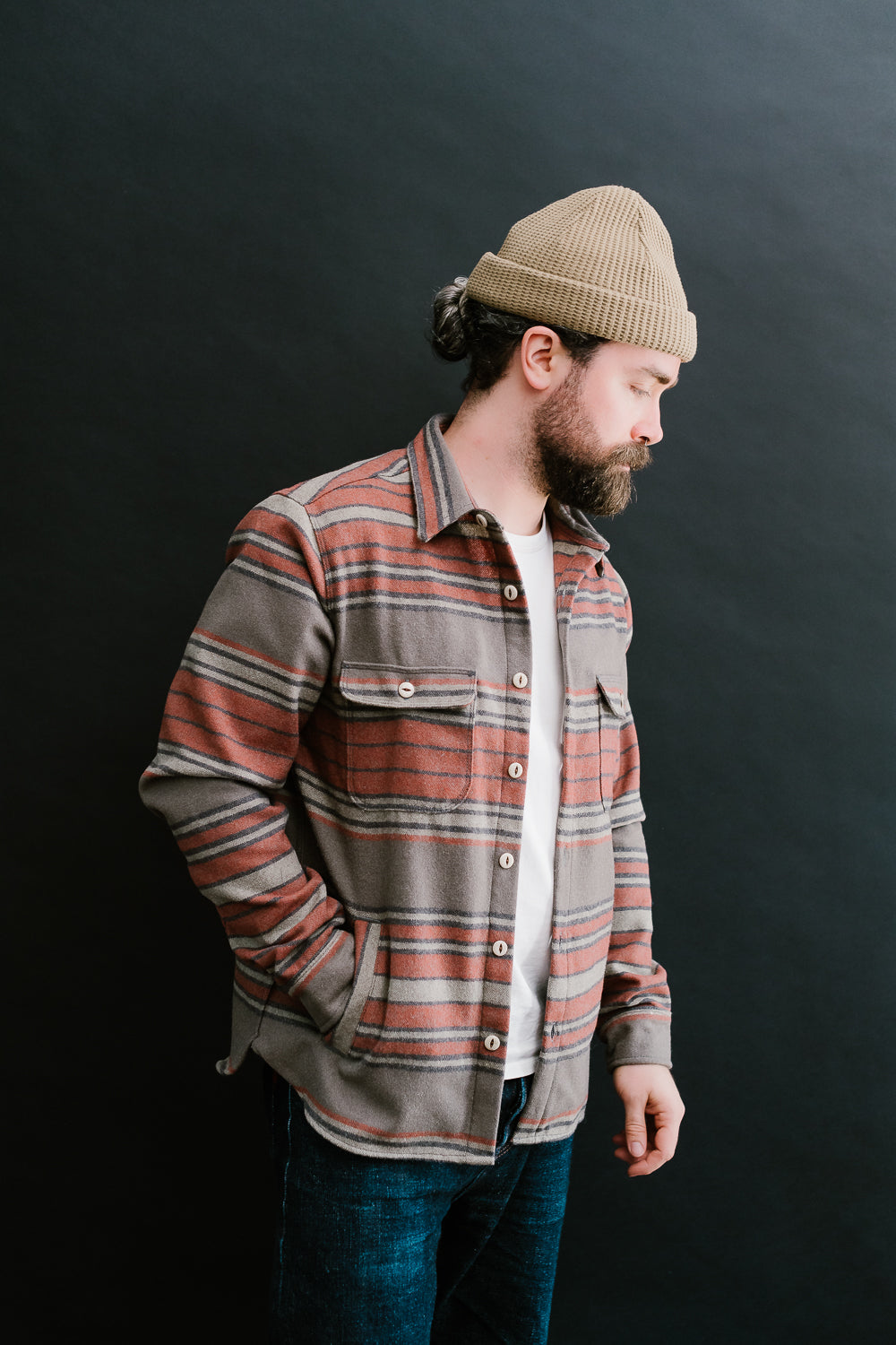 Alta Wool CPO - Cedar Stripe