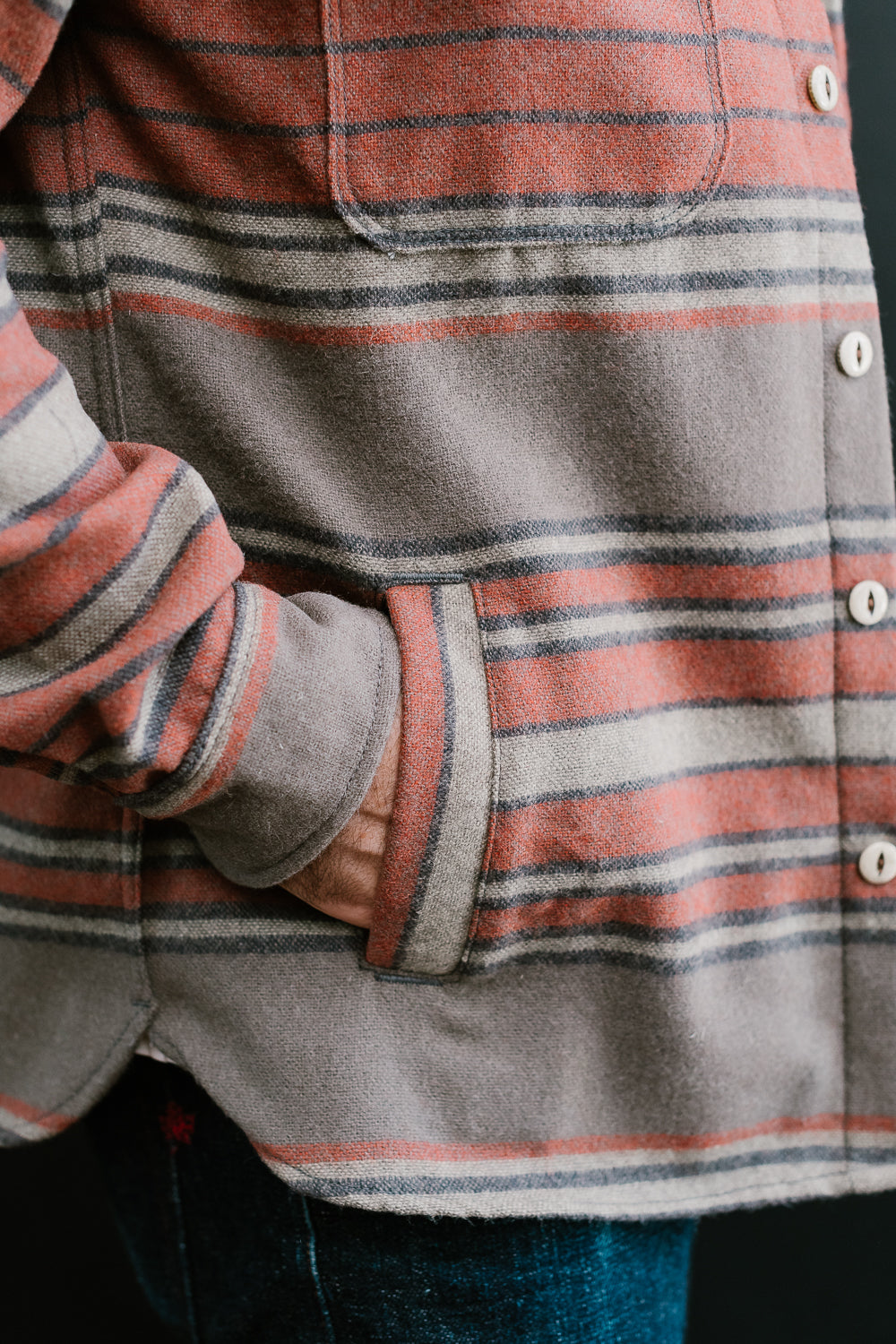 Alta Wool CPO - Cedar Stripe