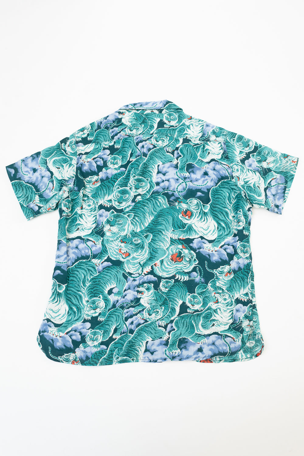 Hawaiian Shirt - Turquoise Tiger