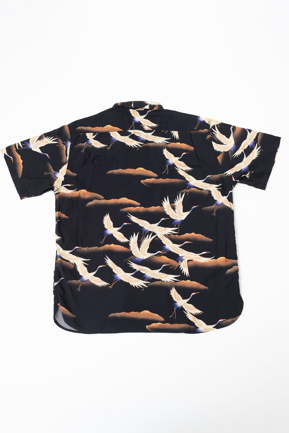 Hawaiian Shirt Cranes - Black