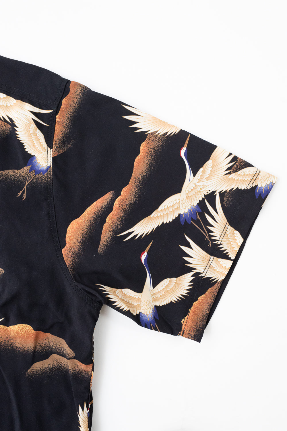 Hawaiian Shirt Cranes - Black