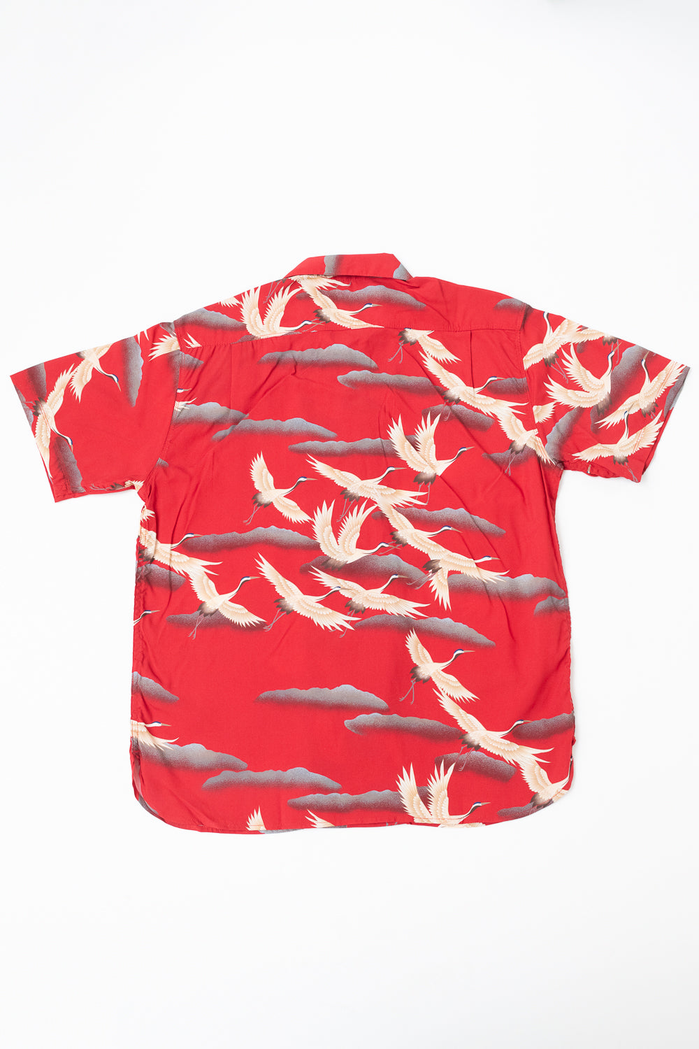 Hawaiian Shirt Cranes - Red