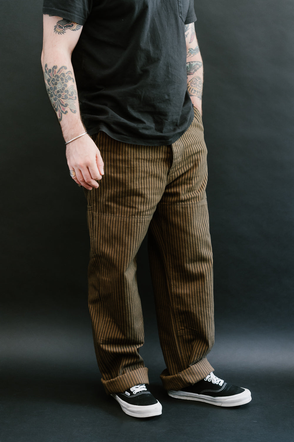 Ortega Pant Herringbone Dobby - Brown