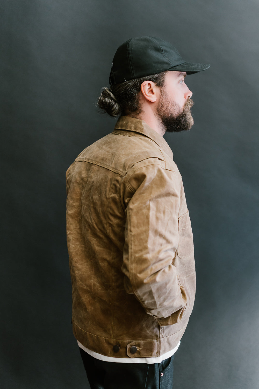 RJ1 Riders Jacket - Rust Waxed Canvas