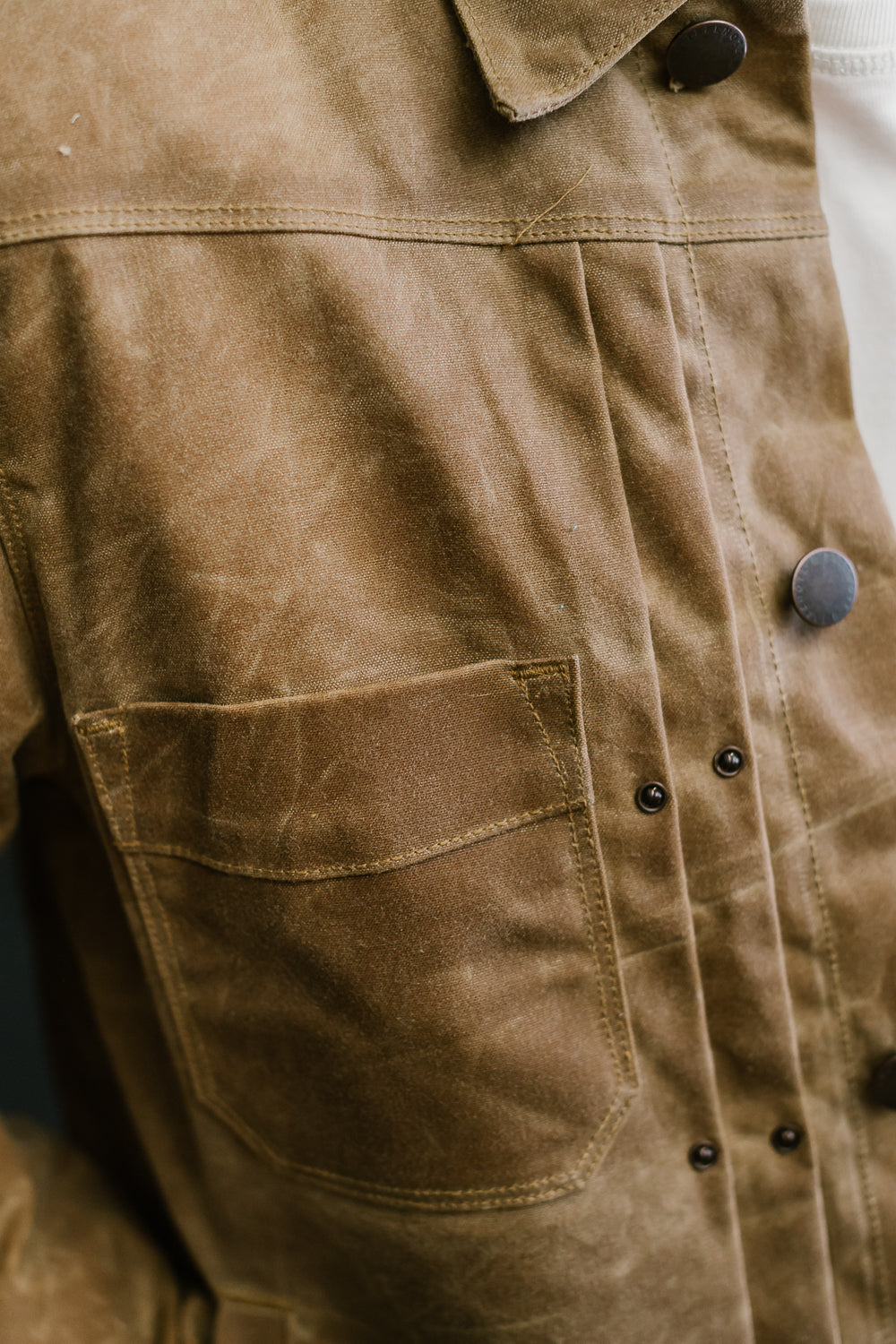 RJ1 Riders Jacket - Rust Waxed Canvas