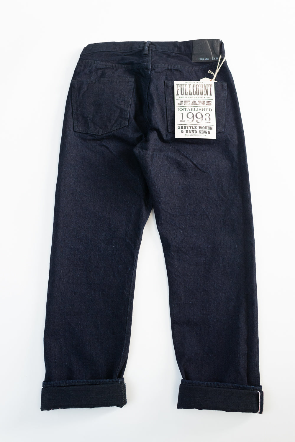 1103SRB - 15.5oz - Super Rough Selvedge Denim Clean Straight - Indigo, Black