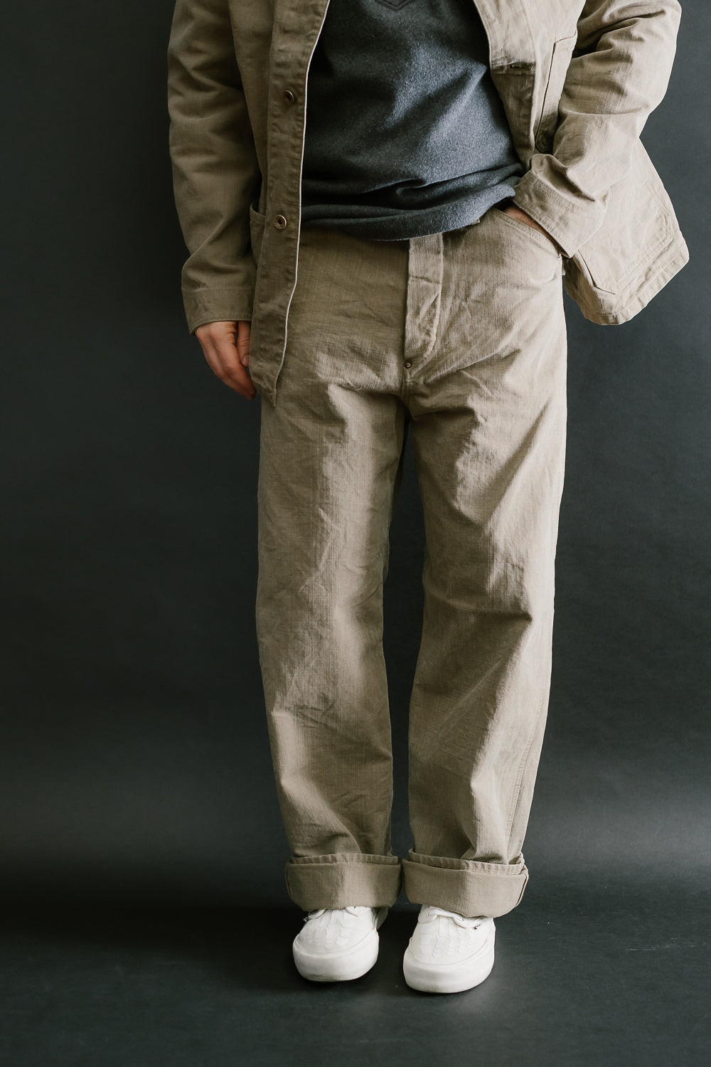 1129-5 - 14oz Sulfur Dye Heavy Oxford Work Pants - Olive Drab