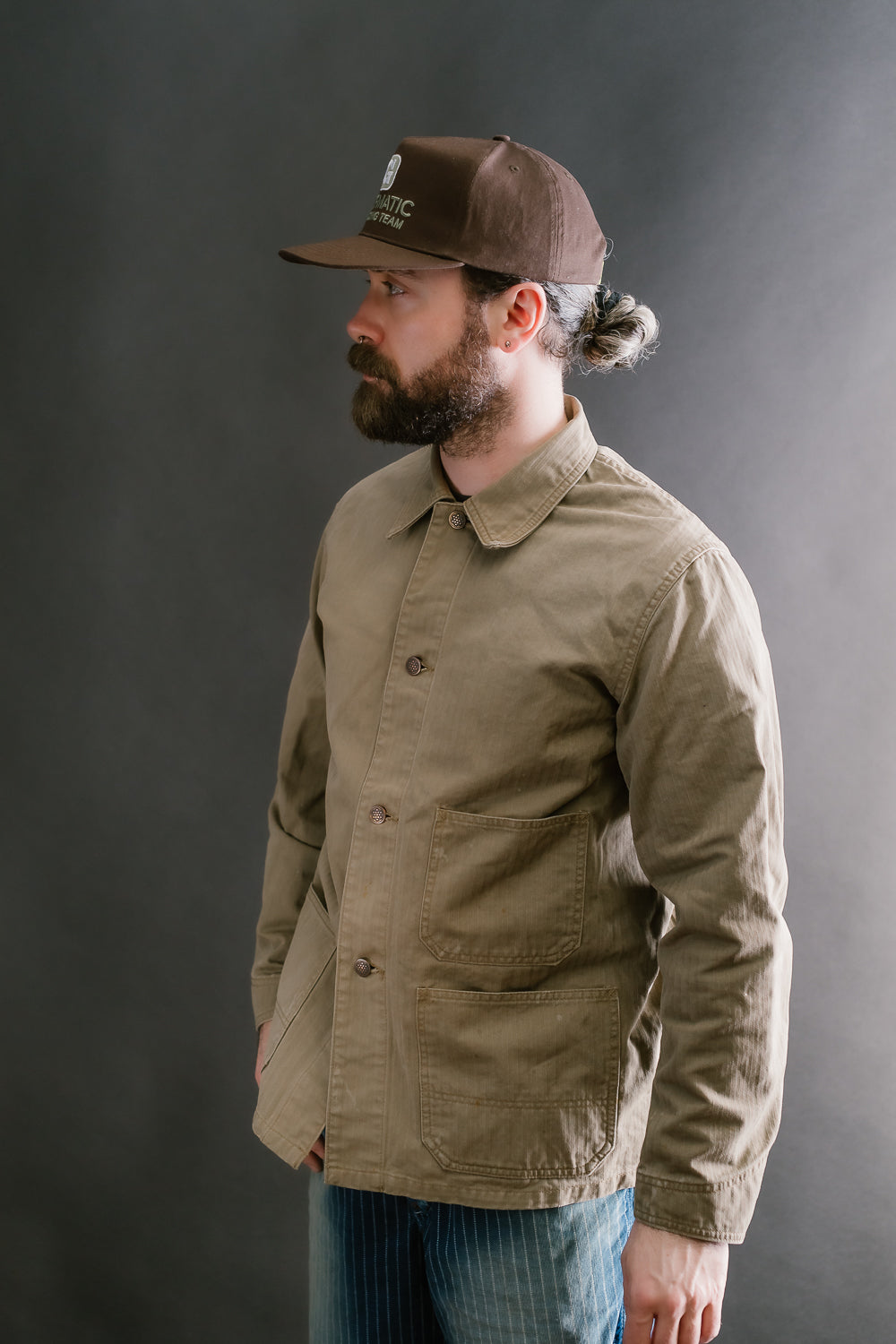 2015-9 - HBT Military Chore Jacket - Olive Drab