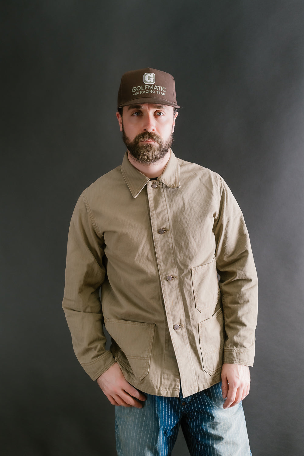 2015-9 - HBT Military Chore Jacket - Olive Drab