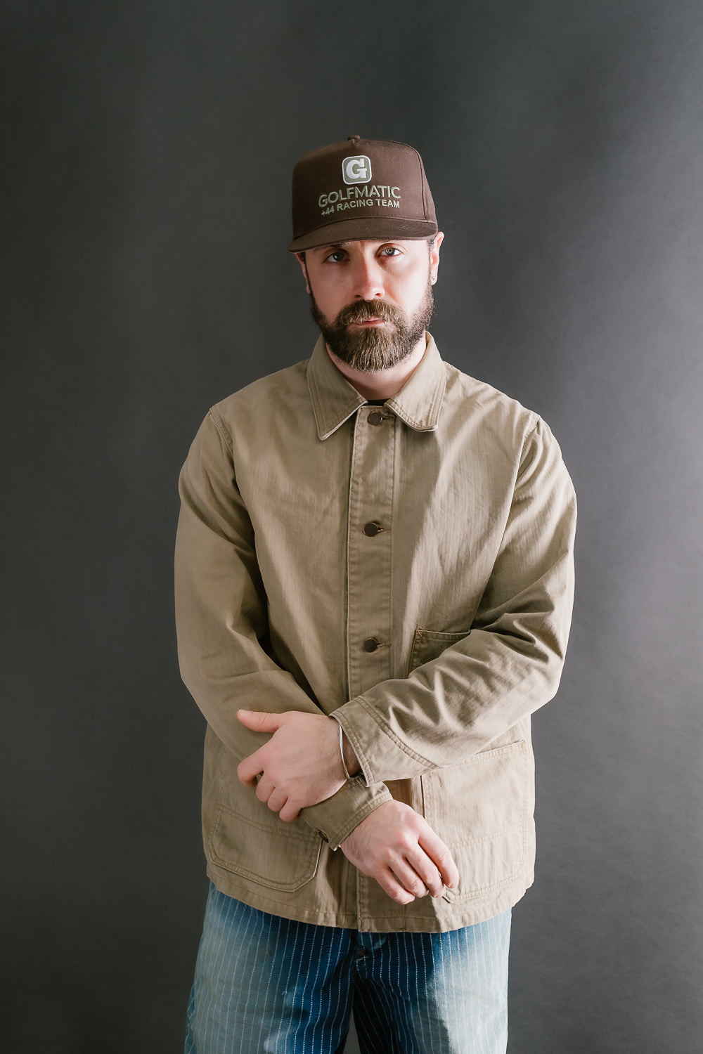 2015-9 - HBT Military Chore Jacket - Olive Drab