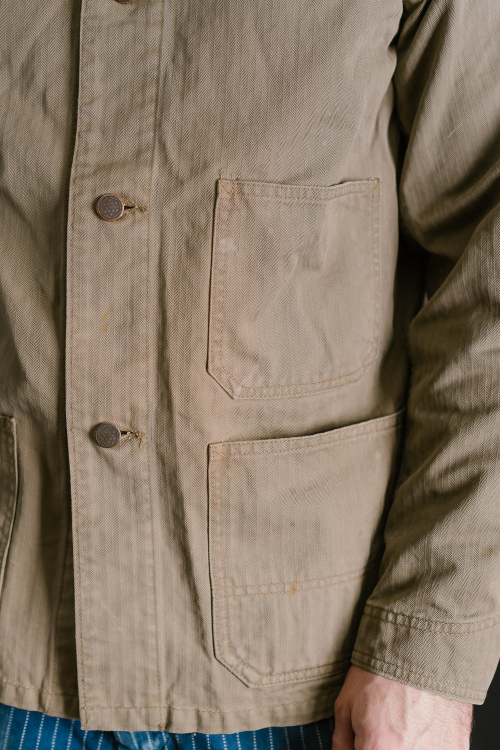 2015-9 - HBT Military Chore Jacket - Olive Drab