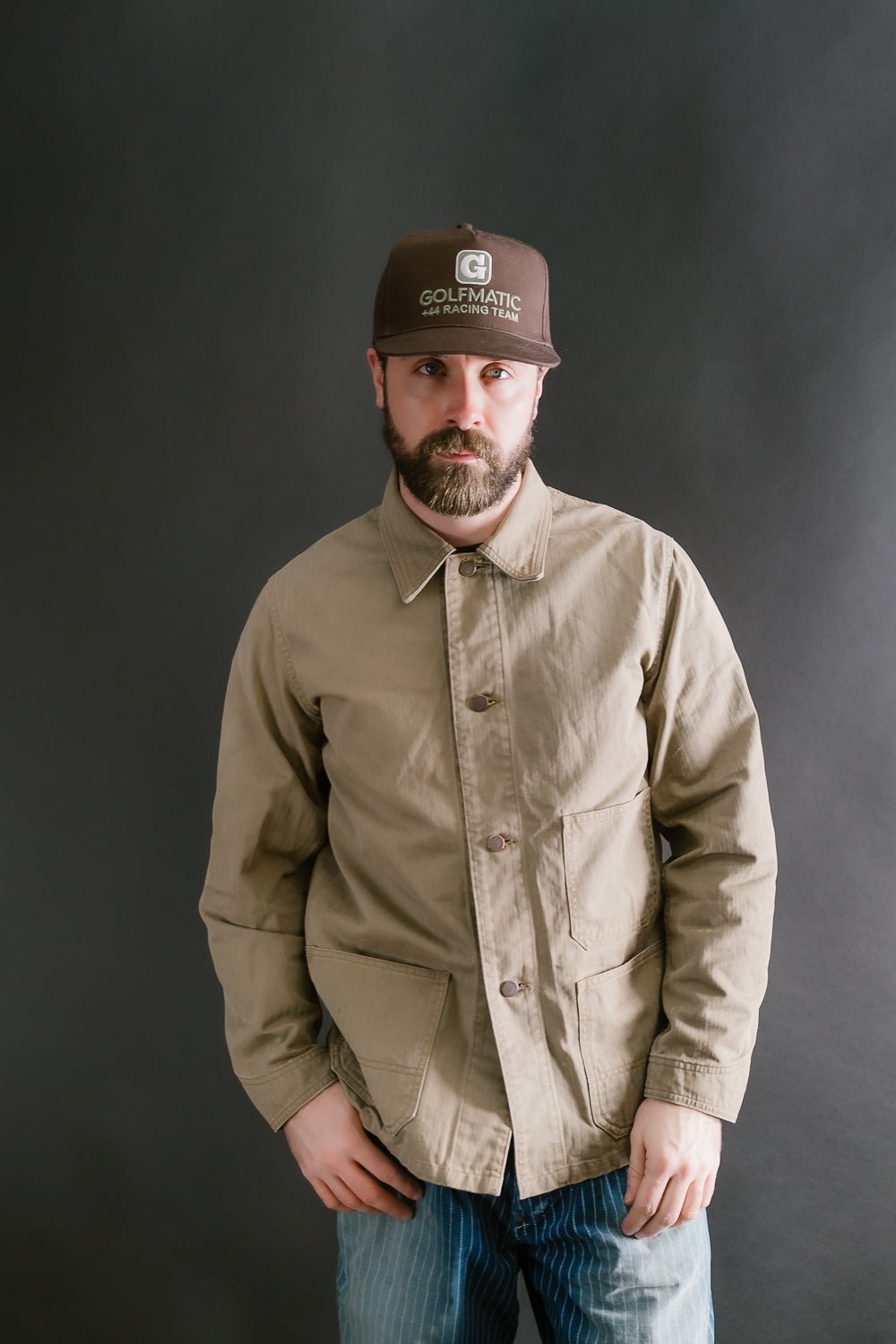 2015-9 - HBT Military Chore Jacket - Olive Drab