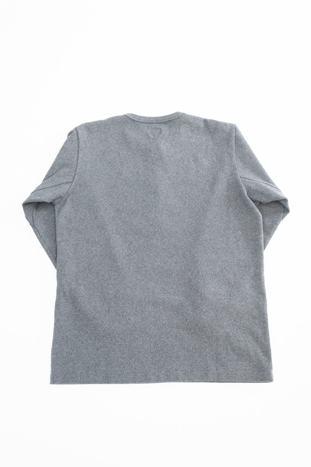 5502H - Cotton Rib Henley Neck L/S Shirt - Charcoal Black