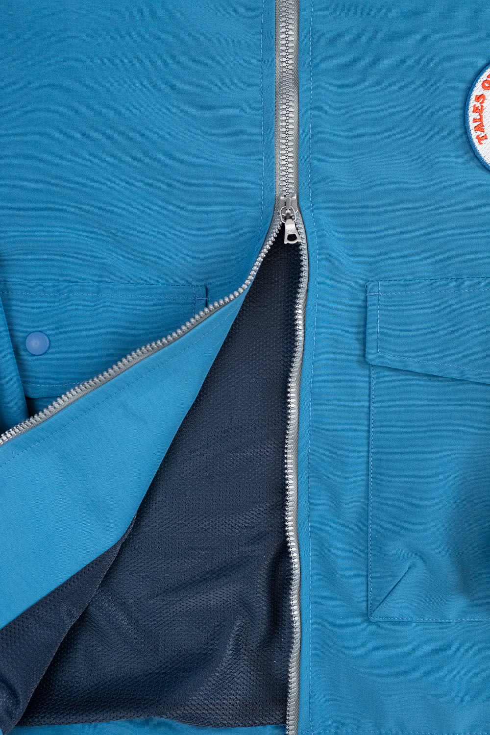 Boxy Swing Jacket - Tales Of The Balearic Age - Blue Water