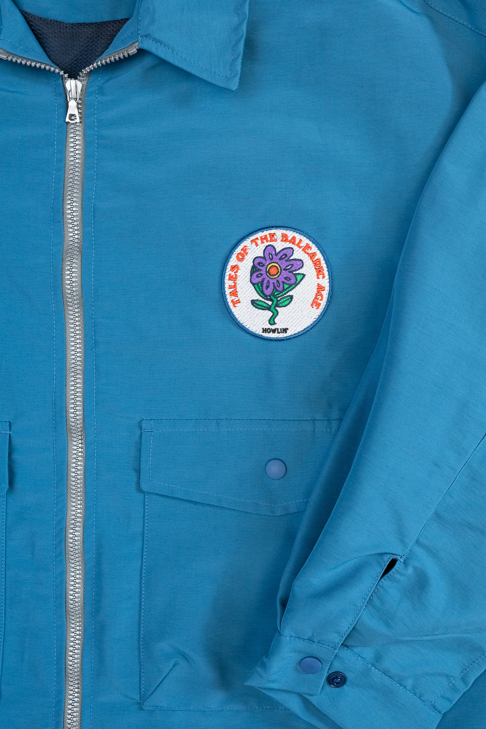 Boxy Swing Jacket - Tales Of The Balearic Age - Blue Water