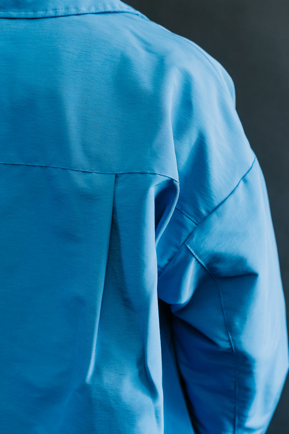 Boxy Swing Jacket - Tales Of The Balearic Age - Blue Water