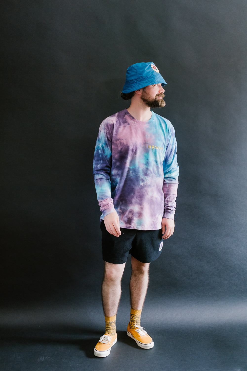 Howlin' Tie Dye T-Shirt Long Sleeve - Night Mix