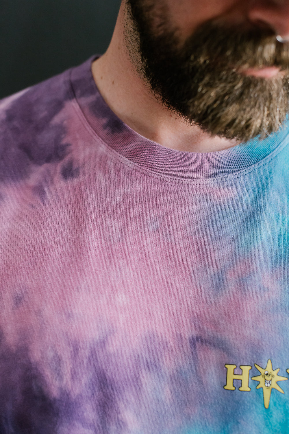 Howlin' Tie Dye T-Shirt Long Sleeve - Night Mix