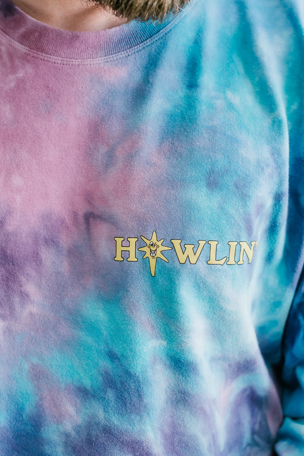 Howlin' Tie Dye T-Shirt Long Sleeve - Night Mix