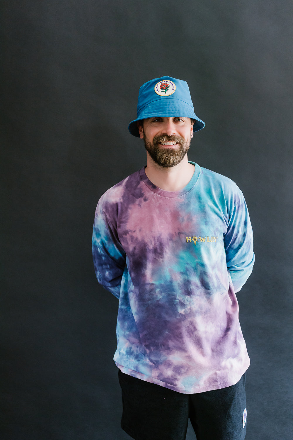 Howlin' Tie Dye T-Shirt Long Sleeve - Night Mix