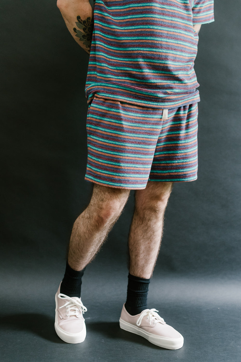 Towel Shorts Stripe - Blue Moon