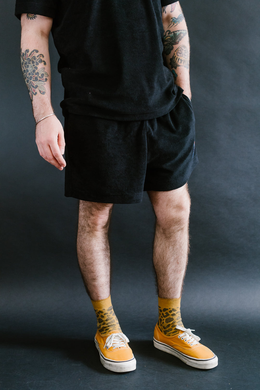 Towel Shorts Uni - Tales Of The Balearic Age - Black