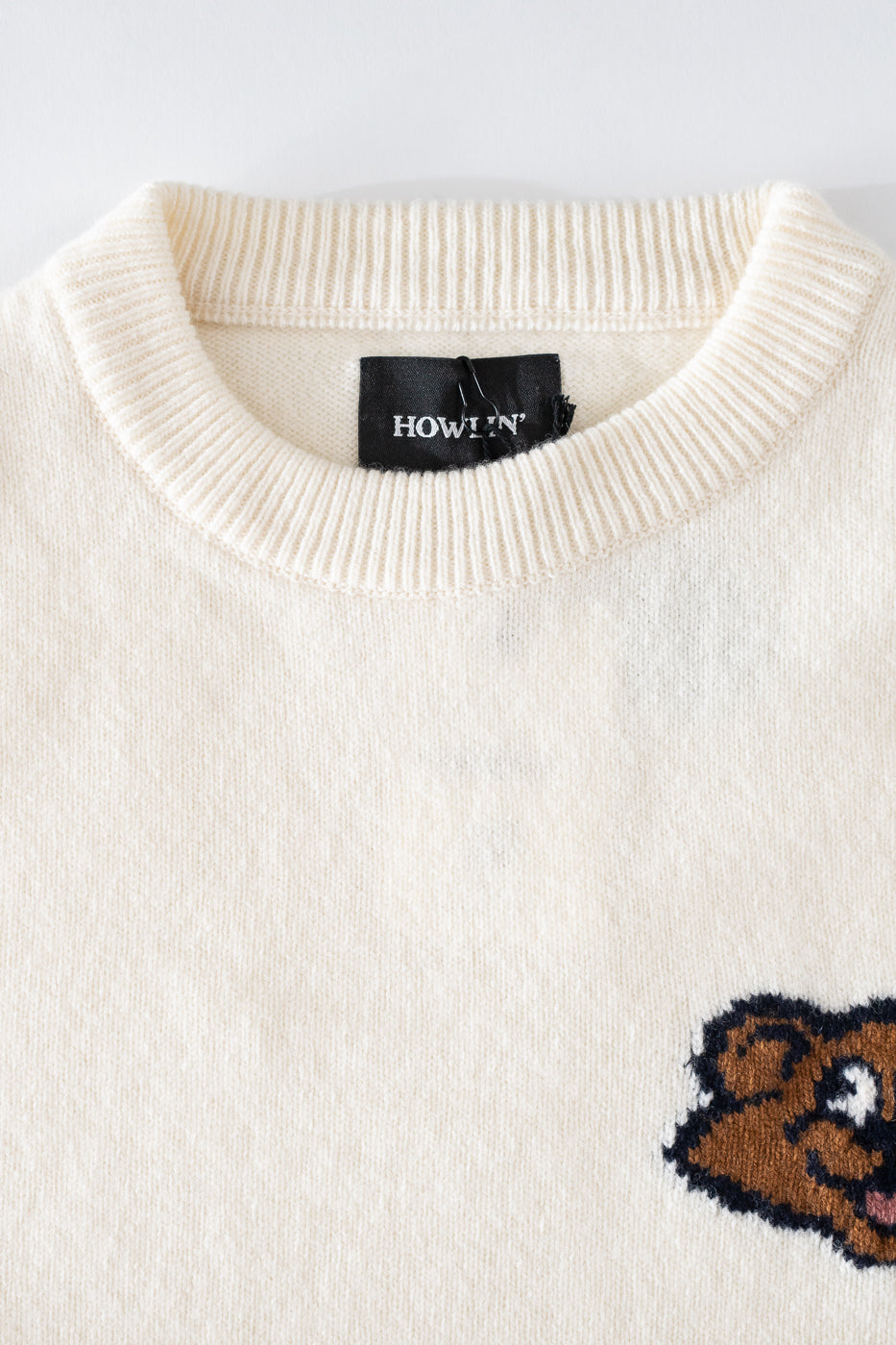 Real Shaggy Bear Pullover - Ecru