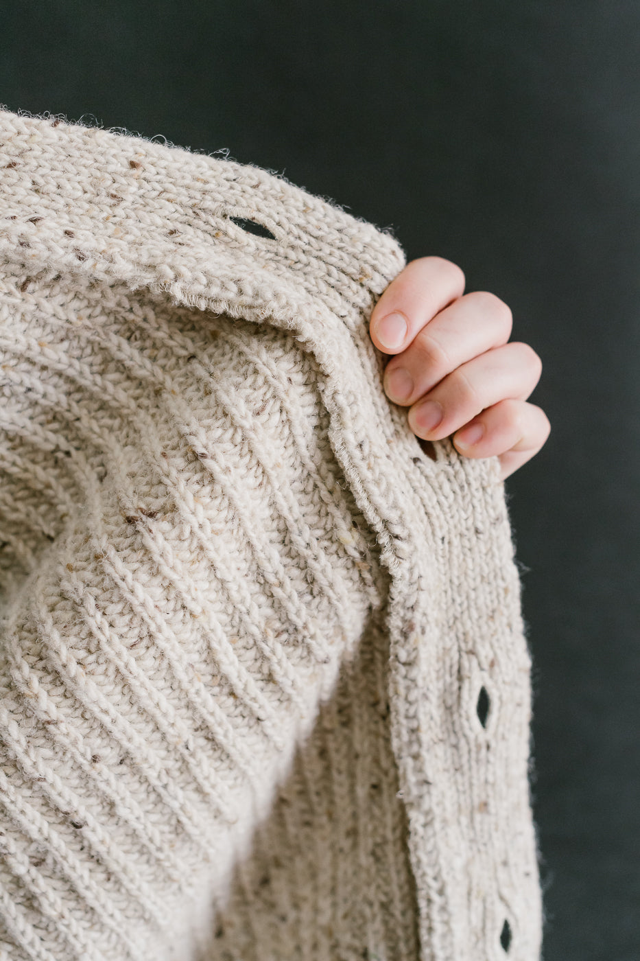 Safety Knit Cardigan - Biscuit