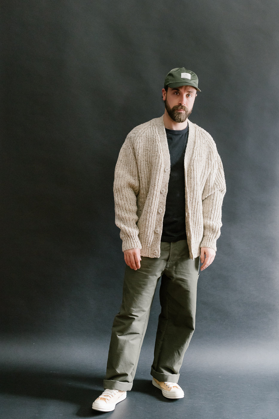 Safety Knit Cardigan - Biscuit