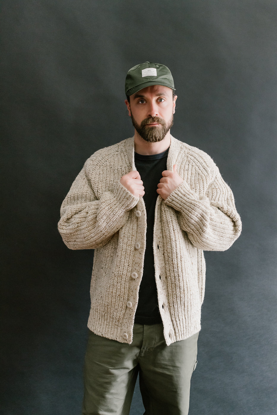 Safety Knit Cardigan - Biscuit