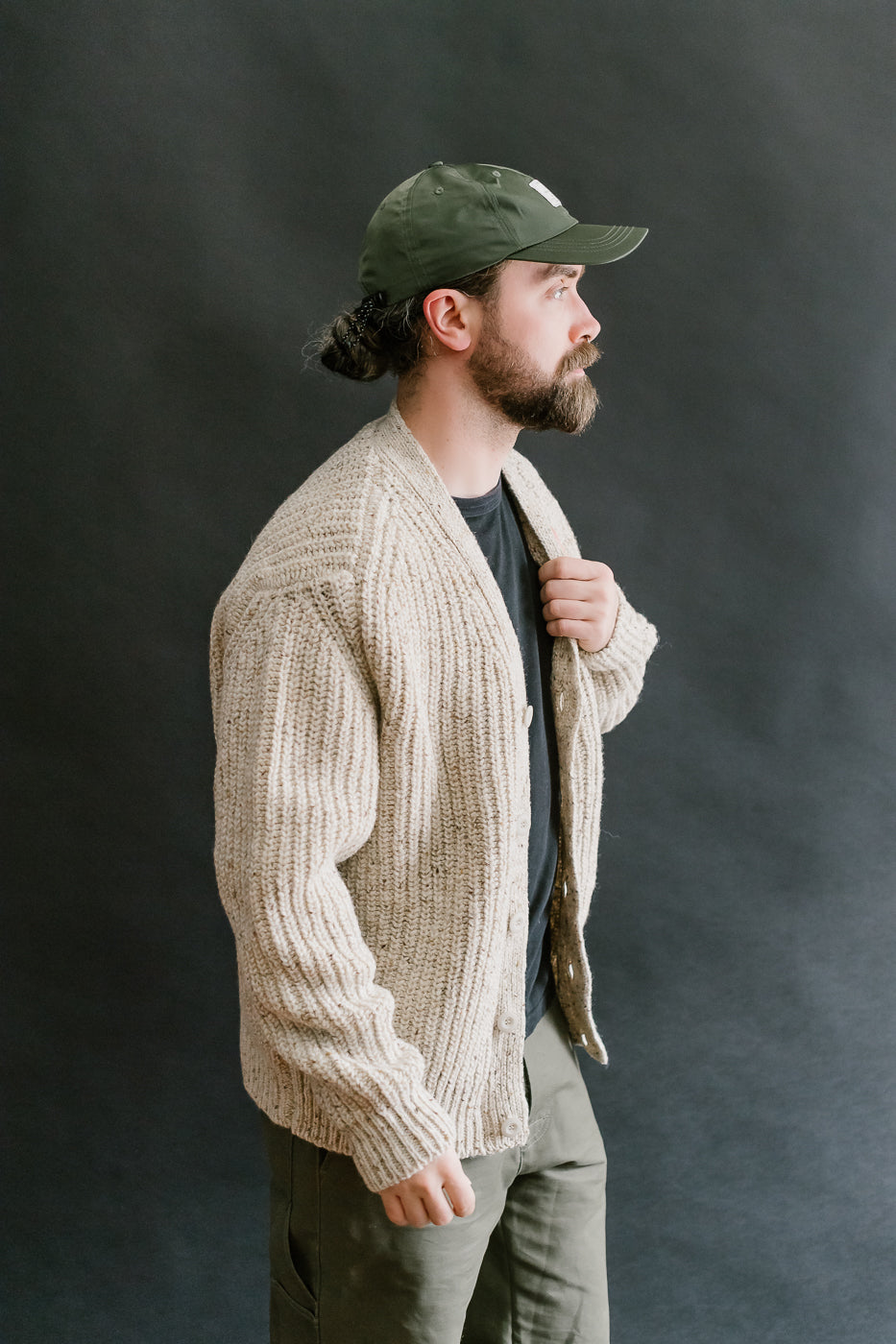 Safety Knit Cardigan - Biscuit