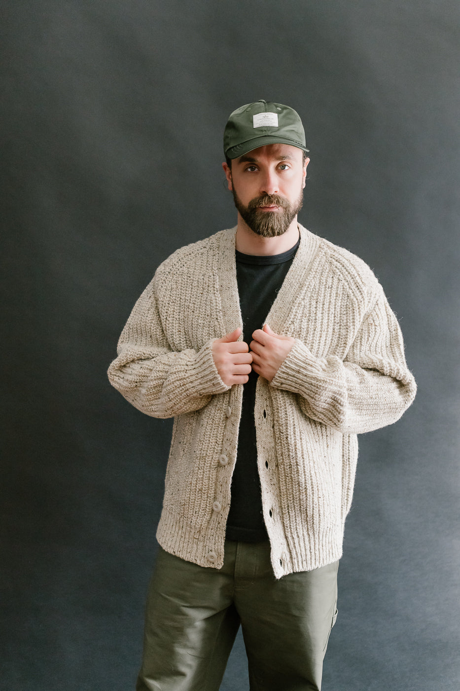 Safety Knit Cardigan - Biscuit