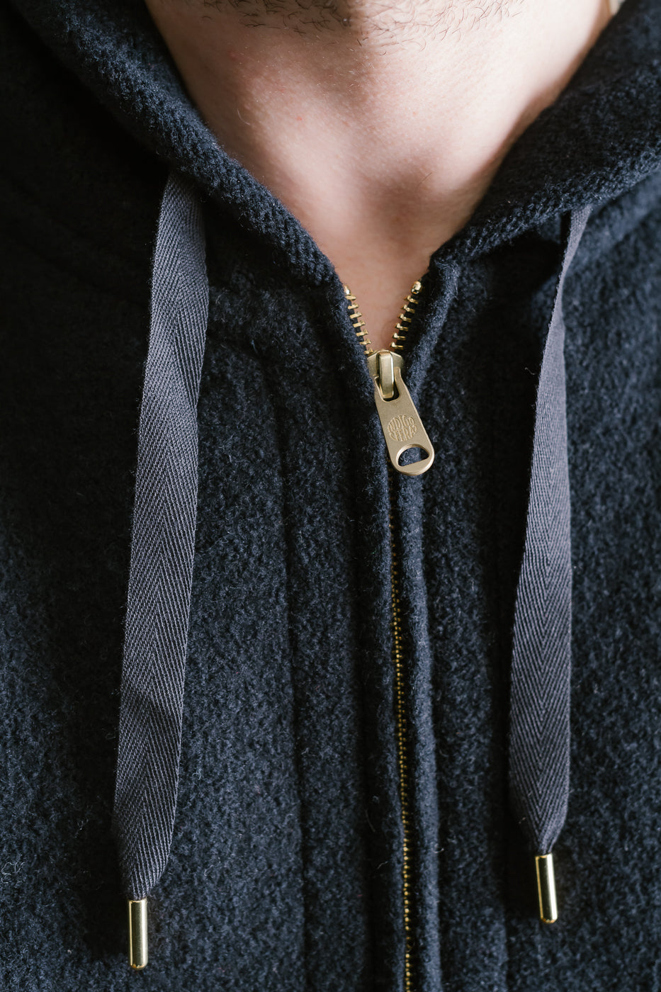 Bighorn Power Wool Zip Hoodie - Navy