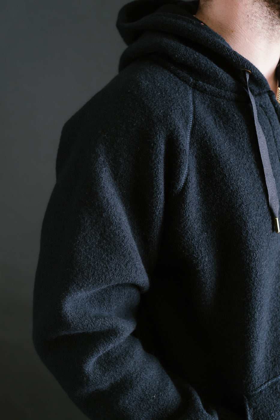 Bighorn Power Wool Zip Hoodie - Navy