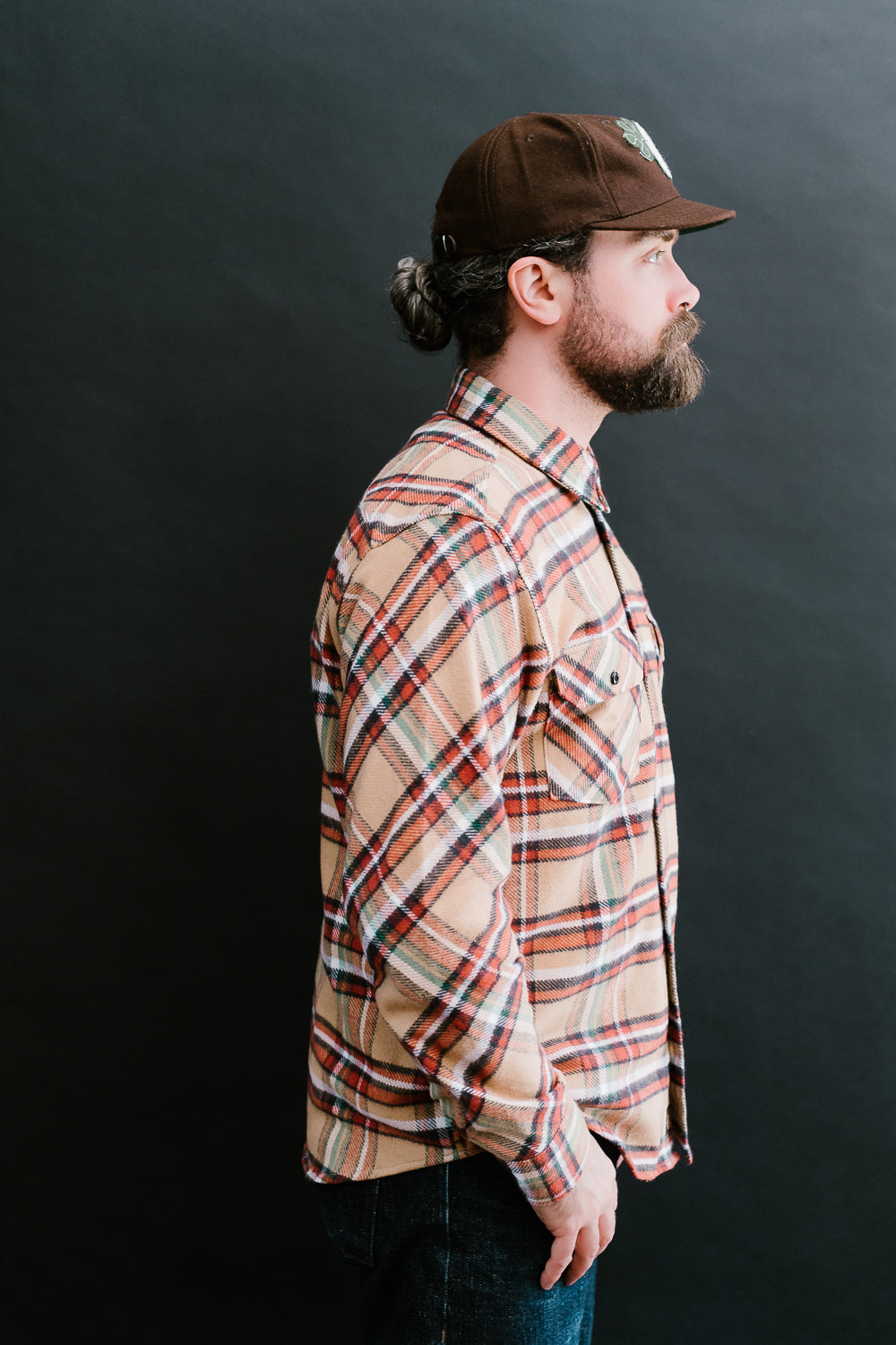 Bryson Check Flannel - Beige, Red, White, Green