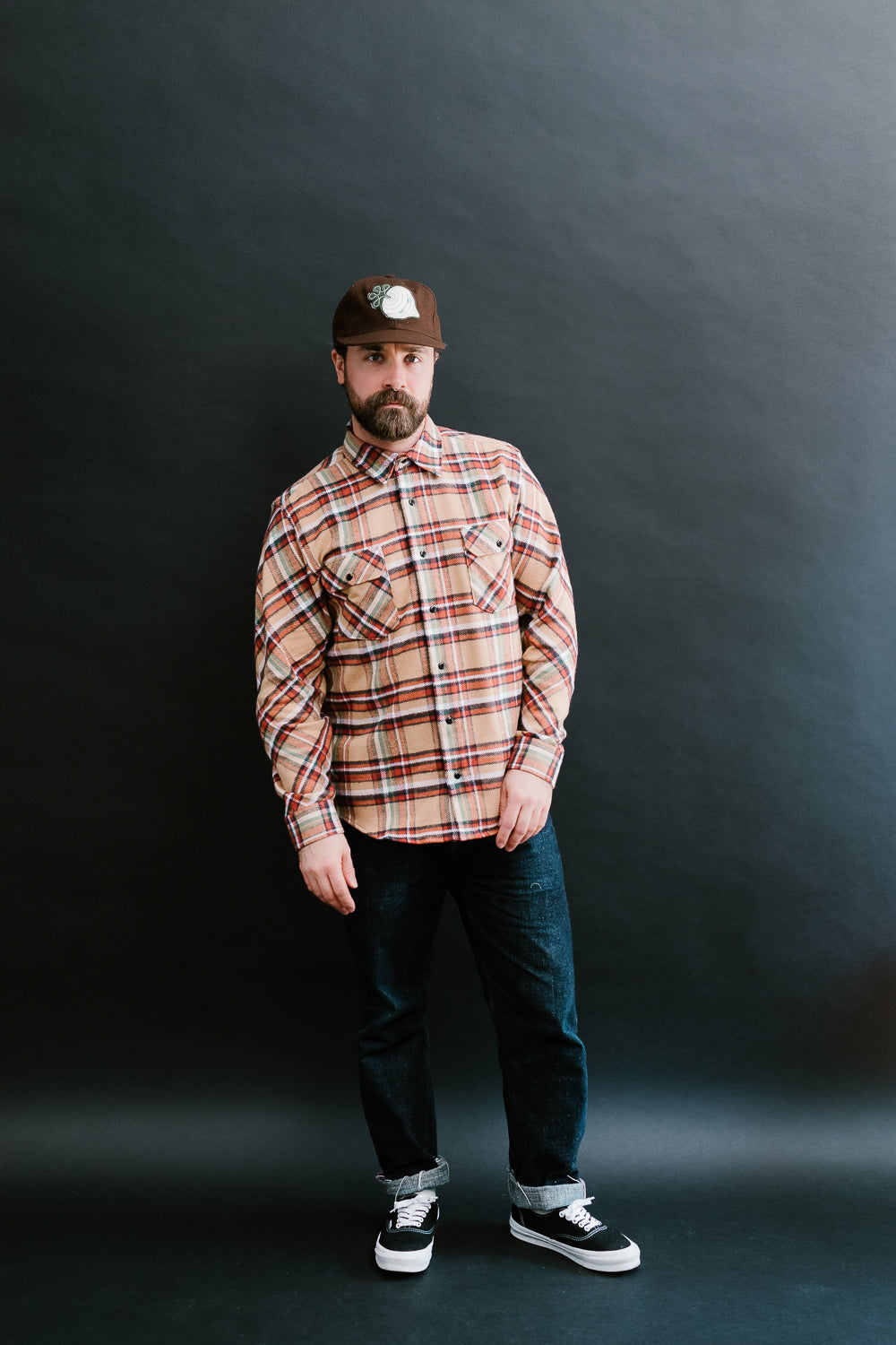 Bryson Check Flannel - Beige, Red, White, Green