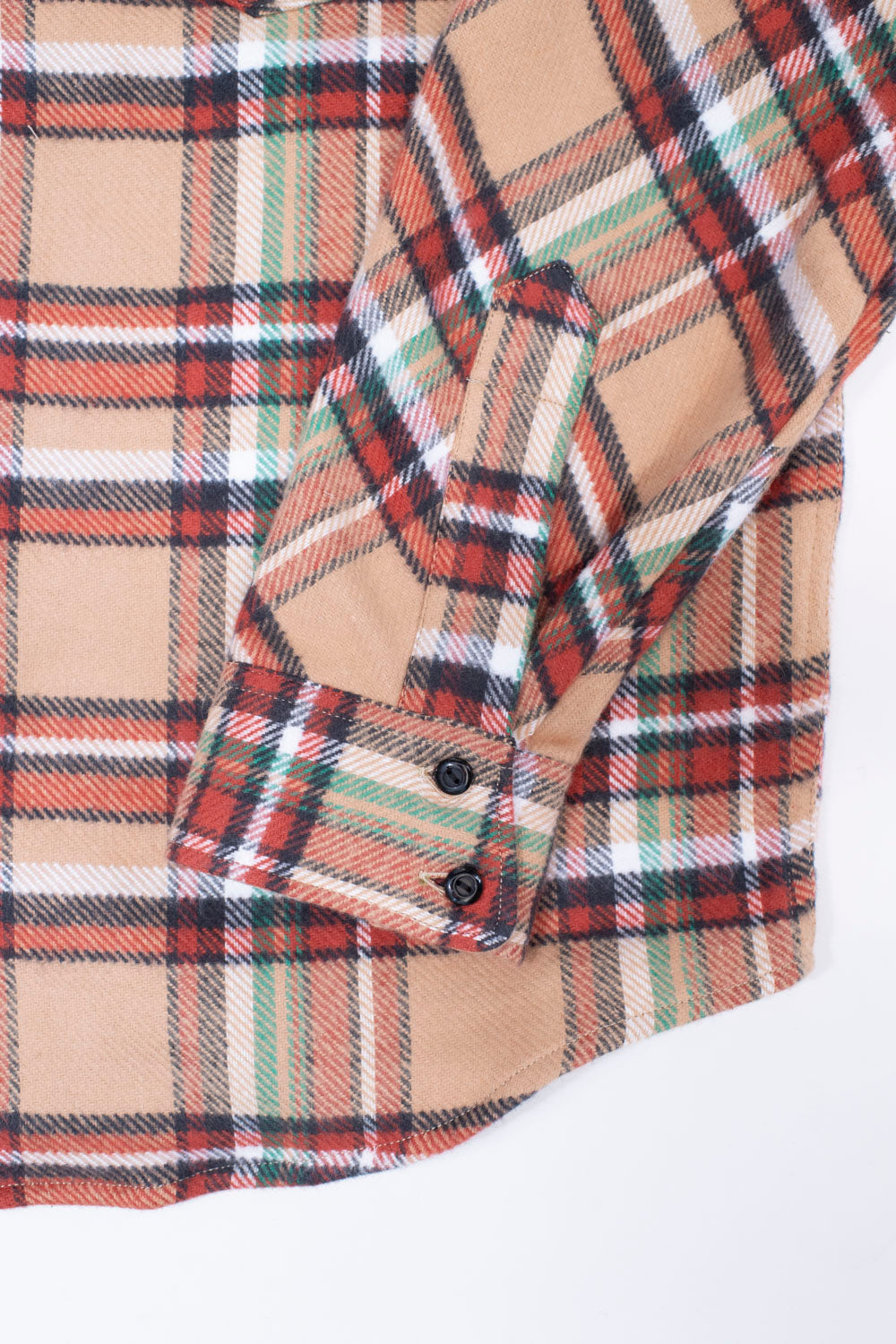 Bryson Check Flannel - Beige, Red, White, Green