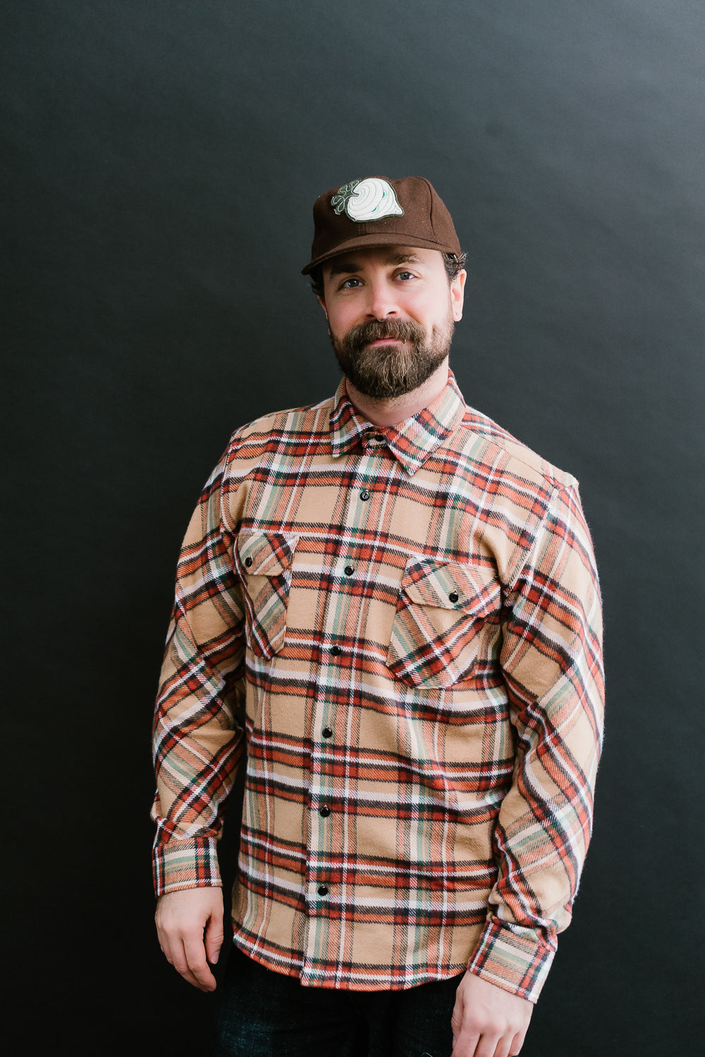 Bryson Check Flannel - Beige, Red, White, Green