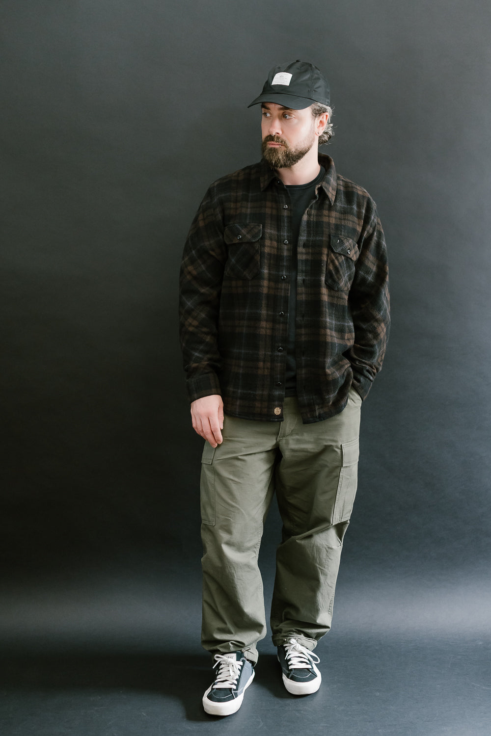 Bryson Check Flannel - Black, Brown