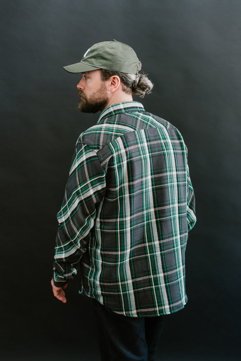 Bryson Check Flannel - Black, Green, White, Turquoise