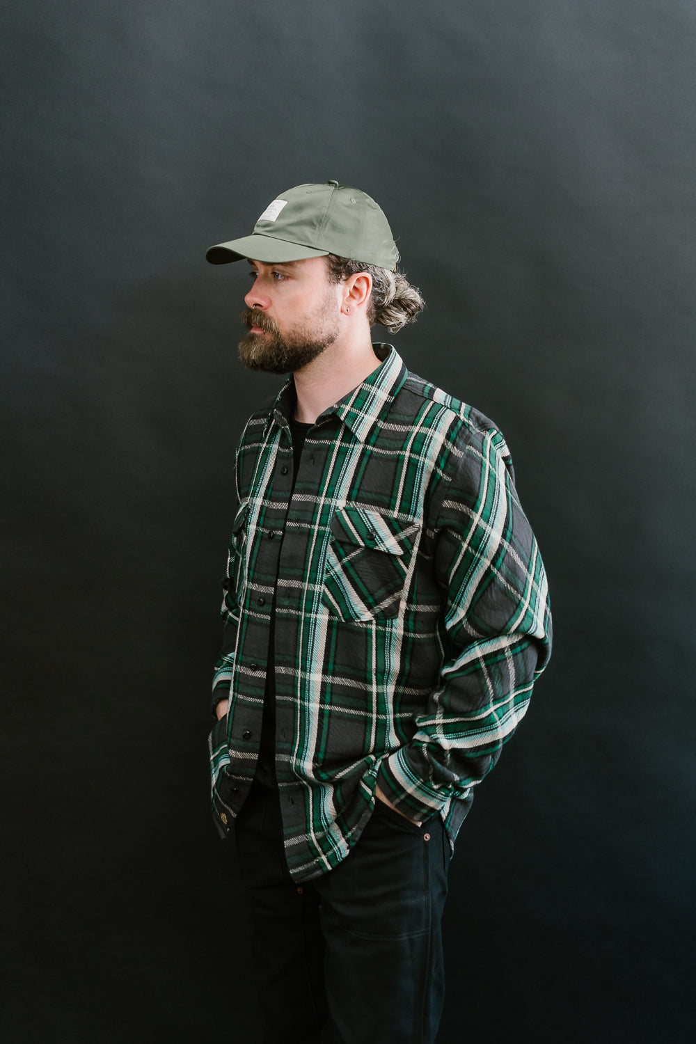 Bryson Check Flannel - Black, Green, White, Turquoise