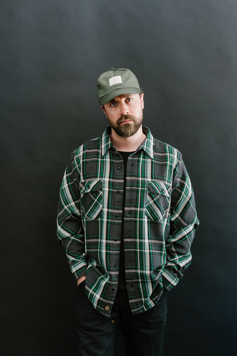 Bryson Check Flannel - Black, Green, White, Turquoise