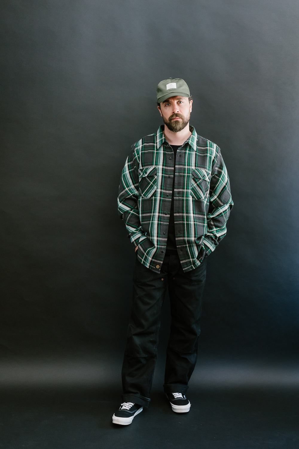 Bryson Check Flannel - Black, Green, White, Turquoise